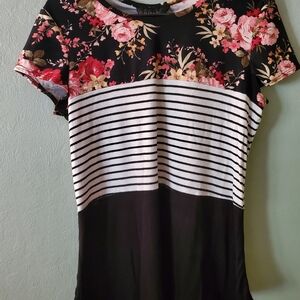 Floral Striped Blouse